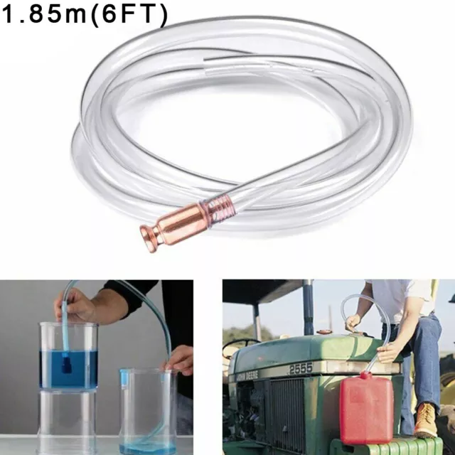 Pompe siphon à gaz facile et fiable pour essence eau et plus tuyau 150 cm