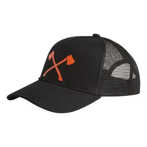 Cappello con visiera AXE arancione STIHL TIMBERSPORTS nero Cappello con visiera AXE arancione STIHL TIMBERSPORTS nero