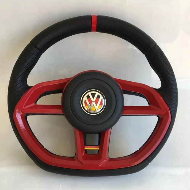 STEERING WHEEL VW Golf Jetta Mk2 Mk3 Mk4 Mk5 Mk6 Red Mk7 Style 147.00