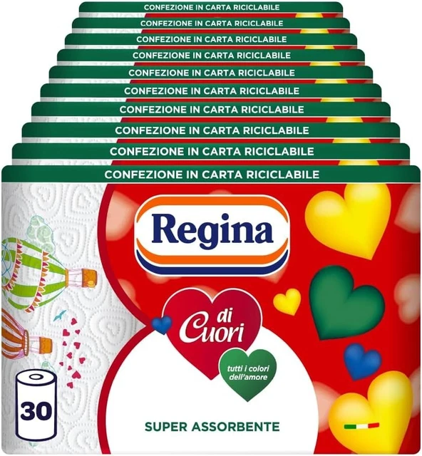 Whitebox cbl150s Rotolo di carta, 2 Veli, 150 m, colore: blu (Confezione da 6