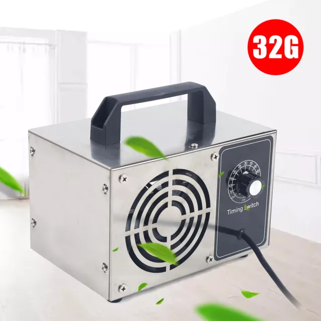 Industrial Home Air Purifier Machine Ozone Generator Odor O3 Ozonator 32000mg/h
