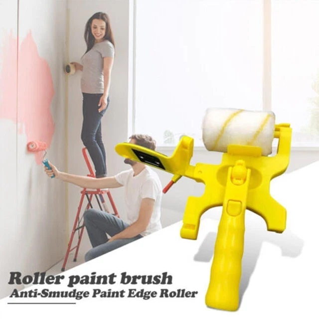 Multifunctional Clean-Cut Paint Edger Roller Brush Safe Tool -- R5M7