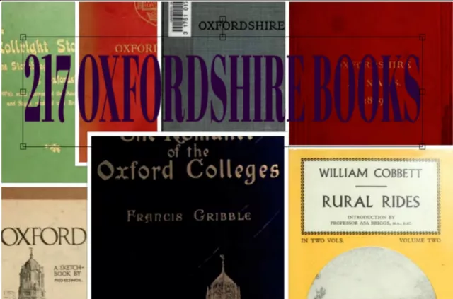 217 Oxfordshire Books Registers Directories Genealogy PDF on DVD data Disc