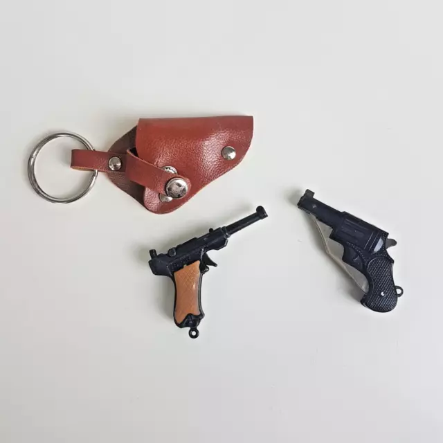 Porte-Clés Forme Revolver Vintage 1 Victory Fonctionne avec Pétards 1 Mini Canif