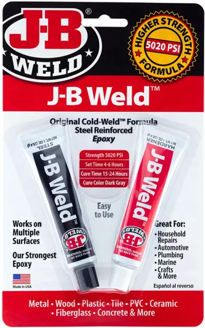 J-b Weld 8265S Original Cold-weld Steel Reinforced Epoxy 2 Oz. NEW