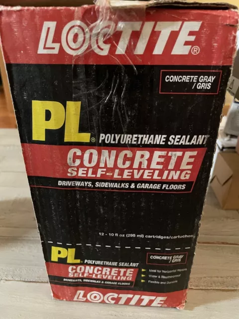 12 Loctite Pl Self-Leveling Sealant 10Oz Limestone Gray Concrete Sealant 1618150