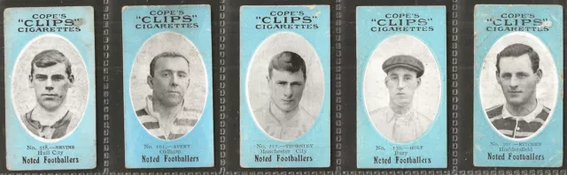 Cope Copes - Cope Clips Noted Footballers - 5 Cards - Lot 28 Of 32