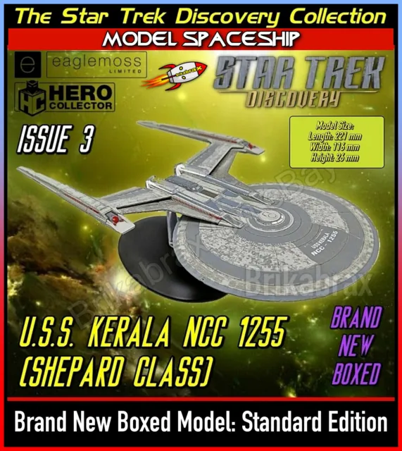 Eaglemoss Star Trek Discovery Starship Collection USS Kerala NCC 1255 (No Mag)