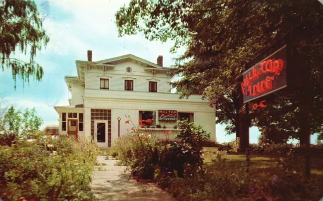 Vintage Postcard Hilltop Restaurant Italian Foods & Staeaks Penn Yan New York NY