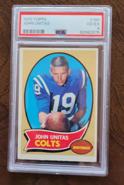 1970 Topps John JOHNNY UNITAS card #180 PSA 1- Nice Price!