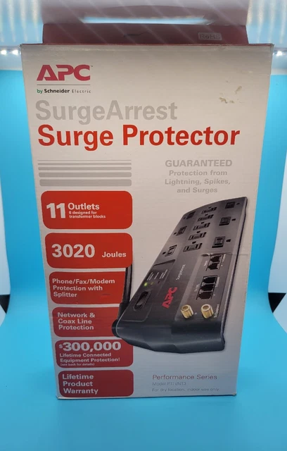 APC P11VNT3 Performance SurgeArrest 11-Outlet/ 3020 Joules 120V Surge