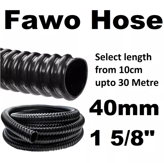 40mm Fawo Water Hose Caravan Camper Van Tank Waste Pipe Tube Inlet