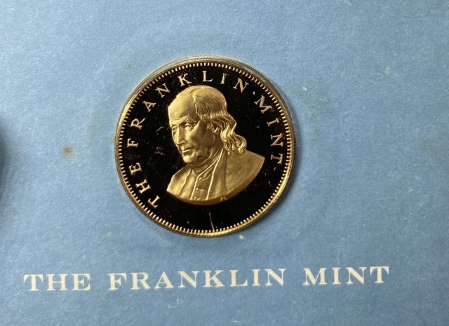 1975 THE FRANKLIN Mint Bronze Medal Coin Limited Edition $9.00 1975 THE FRANKLIN Mint Bronze Medal Coin Limited Edition $9.00