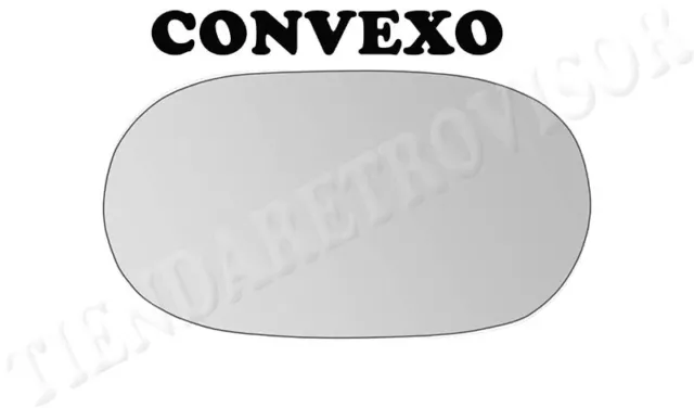 CRISTAL RETROVISOR PARA FIAT BARCHETTA CONVEXO Izquierdo(Conductor)