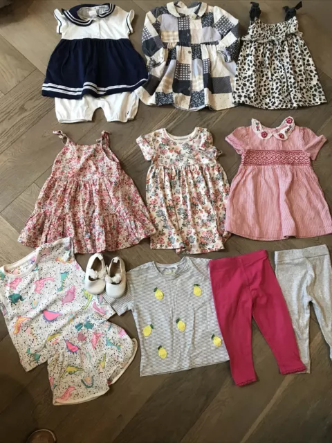 baby girls clothes 9-12 months bundle Next River Island Ff Junior J George