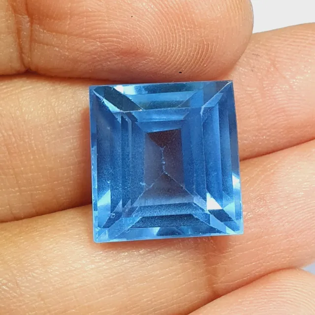 Certified Natural Blue Sapphire 19 Ct Fancy Shape Faceted Loose Gemstone J611