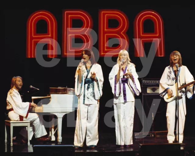 ABBA "Group" Agnetha Faltskog, Bjorn, Benny, Anni-Frid Lyngstad 10x8 Photo