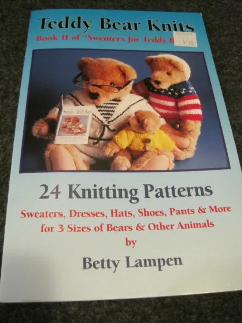 Betty Lampen TEDDY BEAR KNITS Book II Vintage Booklet