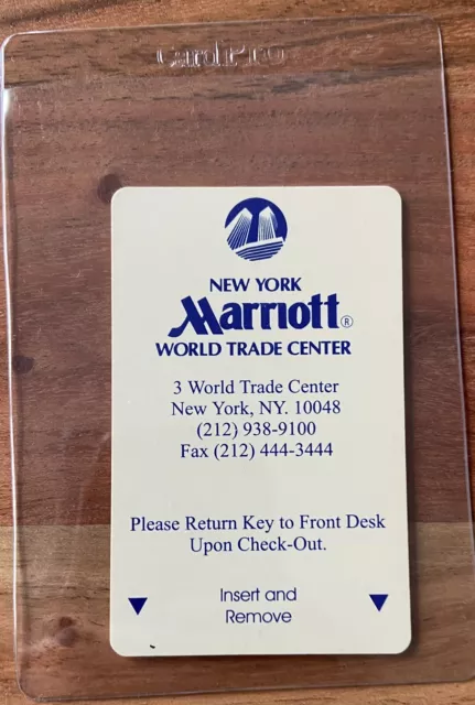 💥(RARE)  WORLD TRADE CENTER•NEW YORK MARRIOTT Hotel Room Key Card💥