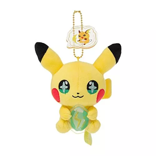 Pokemon Center Original Mascot SHINKA NO ISHI Pikachu & Lightning Stone Raichu