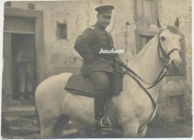 Portrait Offizier auf Pferd  Inf.Regt. 468    1.WK  (G617)