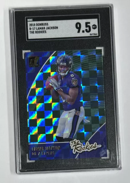 2018 Donruss The Rookies Lamar Jackson #R-17 SGC MT+ 9.5