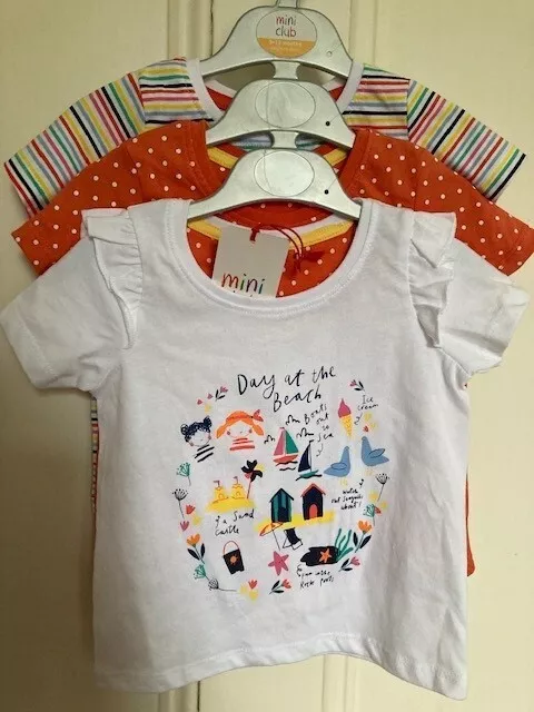 Boots 'Mini Club' Baby T-Shirts - Set of 3 - Age 9-12 Months (74-80 cm) - BNWT