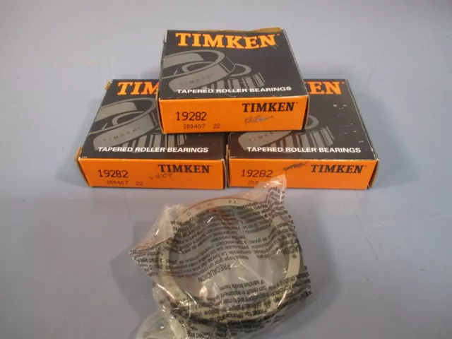 Lot Of 3 Timken Tapered Roller Bearing Cup 19282