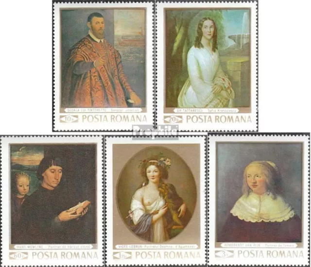 Romania 2796-2801 (complete issue) unmounted mint / never hinged 1969 Paintings