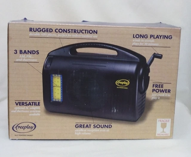 BayGen Freeplay Hand Crank Wind-Up Self Powered AM/FM/Shortwave Portable Radio!