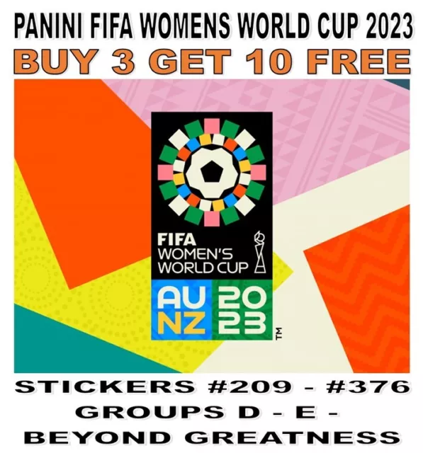 FIFA WOMEN'S WORLD Cup 2023 Figurines panini Box Of 50 Packs 77.54