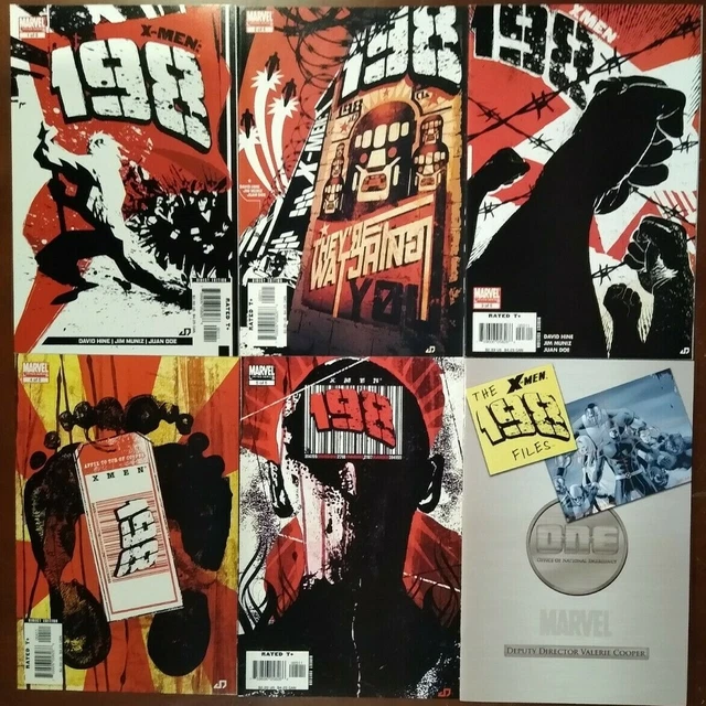 X-Men 198 #1-5 Full Set + X-Men 198 Files, VF/NM, Marvel Comics 2006