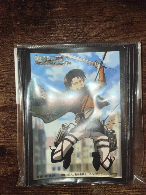 ATTACK ON TITAN Sleeves Mikasa Eren Armin Card Sleeves 52 21.49 - PicClick  UK