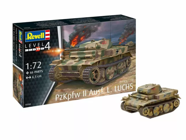 Revell 03266 PzKpfw II Ausf L Luchs 1/72 Sd Kfz 123 Deutscher Kampfpanzer