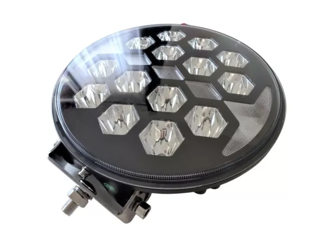 LED Fernscheinwerfer mit Positionsleuchte E9 Rund 12V 24V Ø220 mm Metallgehäuse