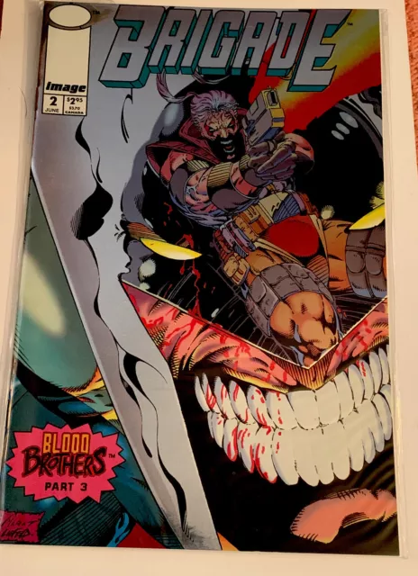 Brigade #2 Image Comics (2Nd Series) 1993 Silver Foil Cover Unread Stored New 😎