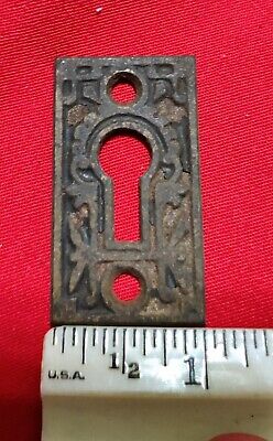 Antique Cabient or Door Key Hole Backplate Ornate Victorian Original