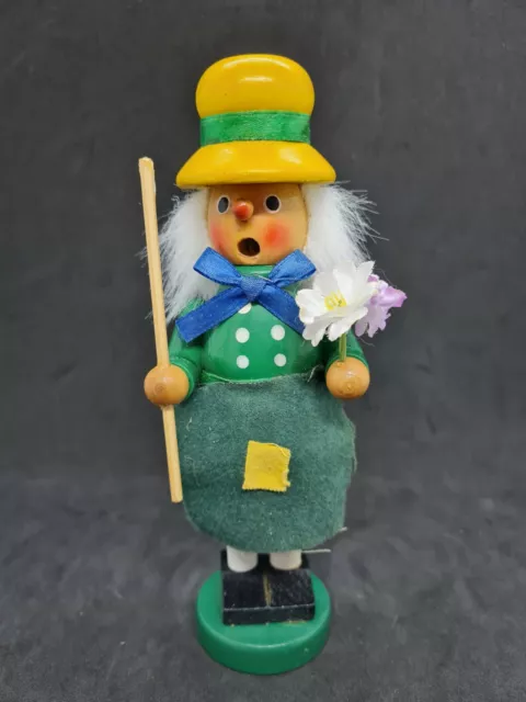 Räuchermann / Räuchermännchen Gärtner mit Blumen, evt Steinbach (?) Erzgebirge
