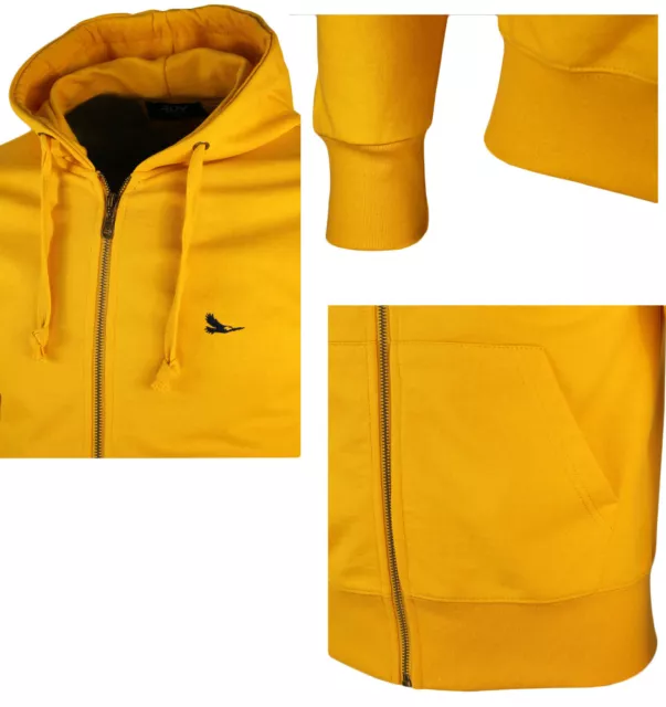 Felpa uomo con cappuccio e zip maglia cotone sottile tasche S M L XL XXL 3XL RDV 2