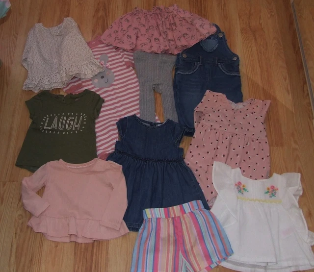 Baby Girl Bundle 3-6 months Skirt Romper Dungarees Dress Monsoon Next Mothercare