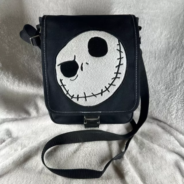 DISNEY Nightmare Before Christmas Black Crossbody Bag Purse Jack Skellington