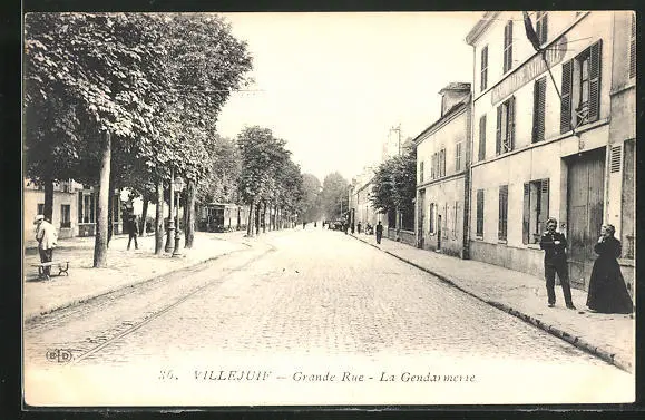 CPA Villejuif, Grande Rue, la Gendarmerie