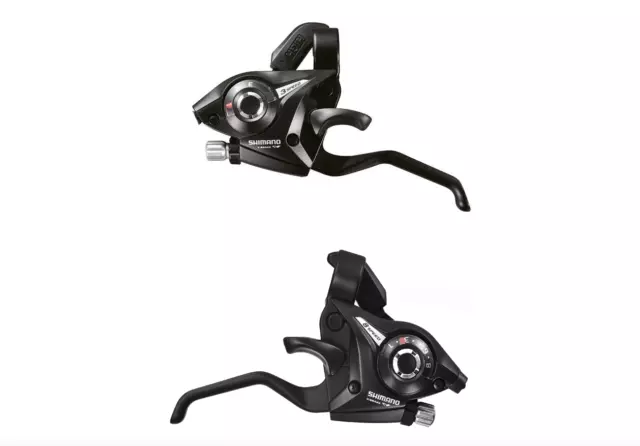 Shimano Altus ST-EF51 8 x 3 Speed Ezi Fire Shifter + Lever Set With Gear Cables