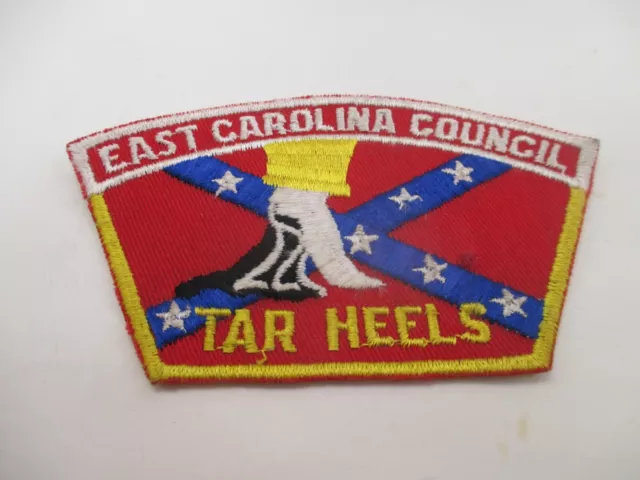 Vintage EAST CAROLINA COUNCIL Tar Heels Boy Scout Shoulder PATCH BSA