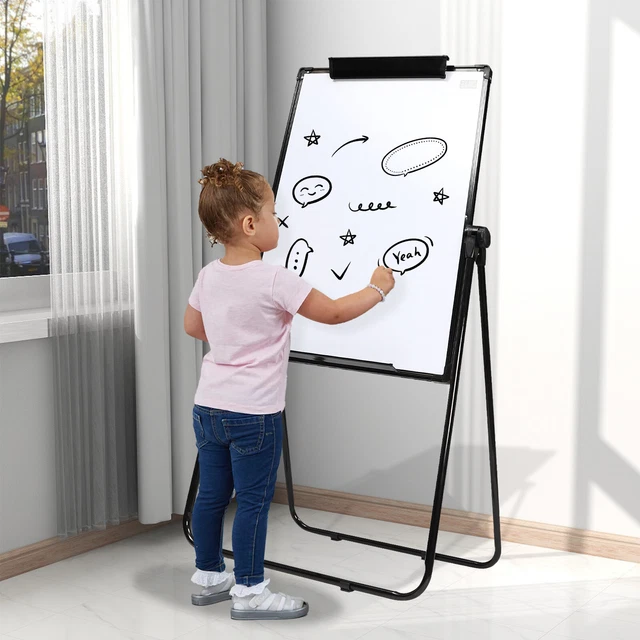FOLDABLE DRY ERASE Board Kit Mobile Doublesided Whiteboard