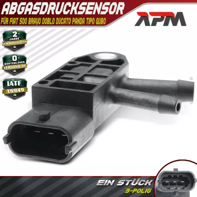 Differenzdruck Abgasdrucksensor für Fiat 500 Bravo Doblo Ducato Panda Tipo Qubo