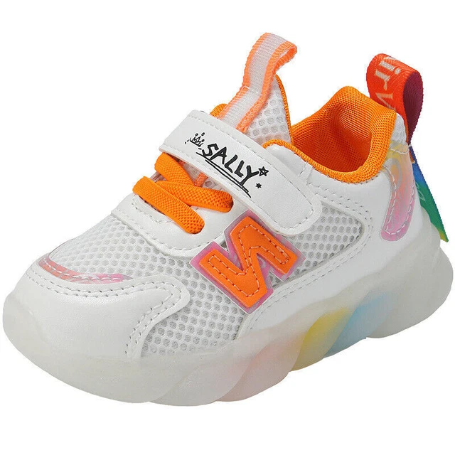 Scarpe da ginnastica bambine bambine bambini si illuminano scarpe da ginnastica luminose LED flash 6