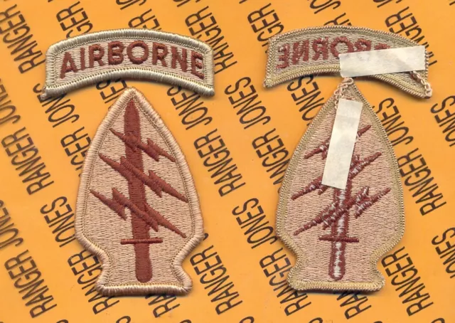 US Army Special Forces Group Airborne SFGA Desert DCU patch m/e