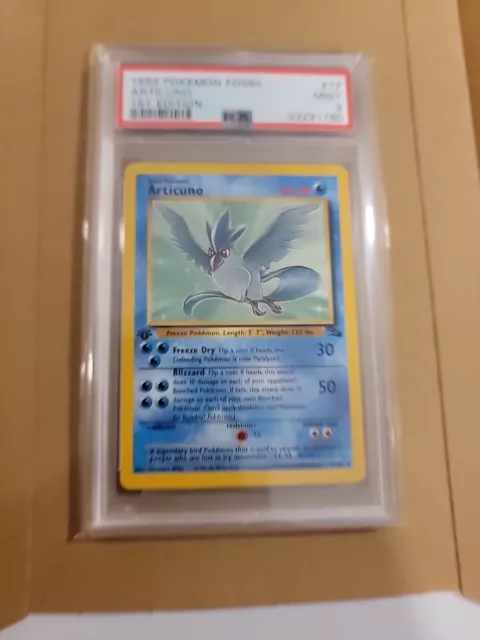 Pokemon Articuno 1st Edition Fossil PSA 9