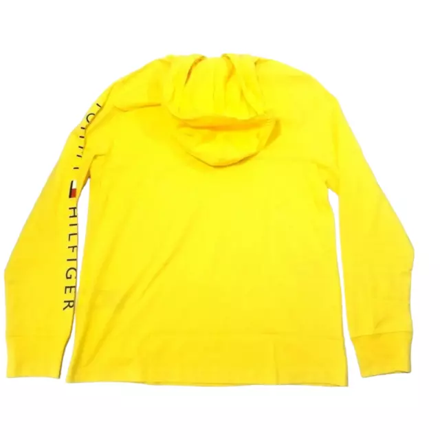 TOMMY HILFIGER MEN'S Hoodie T-Shirt Long Sleeve Yellow Size XS $35.00 ...